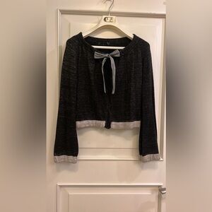 MaxMara Black and Gray Cardigan Sweater